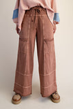 Mineral Washed Terry Knit Pants