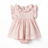 Pink Skirted Baby Bodysuit