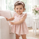 Pink Skirted Baby Bodysuit