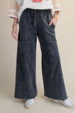 Mineral Washed Terry Knit Pants