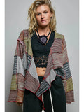 Cropped Patchwork Cardigan