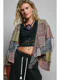 Cropped Patchwork Cardigan