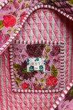 Botanical Velvet Quilted Tote Bag