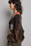Patchwork Ribbed Cardigan