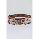 Flower Embroidered Belt
