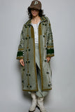 Embroidered Velvet Duster