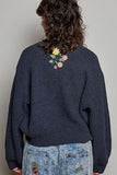 Peace Embroidered Cardigan