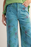 Floral Printed Corduroy Pants