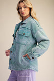 Bandana Print Washed Jacket