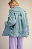 Bandana Print Washed Jacket
