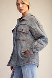 Bandana Print Washed Jacket