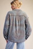 Bandana Print Washed Jacket