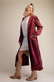 Textured Velvet Coat