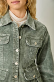Corduroy Peplum Jacket