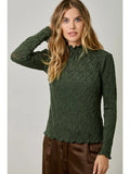 Lettuce Edge Textured Top