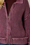 Ribbed Zip-Up Sweater