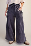 Tie Pocket Terry Knit Pants