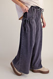 Tie Pocket Terry Knit Pants