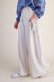 Tie Pocket Terry Knit Pants