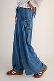 Tie Pocket Terry Knit Pants