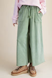 Drawstring Terry Knit Pants