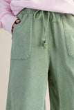 Drawstring Terry Knit Pants