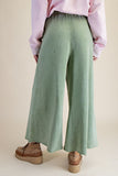Drawstring Terry Knit Pants