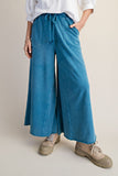 Drawstring Terry Knit Pants