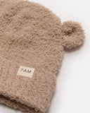 Fuzzy Bear Beanie - Pecan