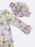 Lemon Floral Gown