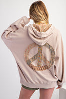 Peace Sign Back Hoodie