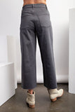 Button Front Twill Pants