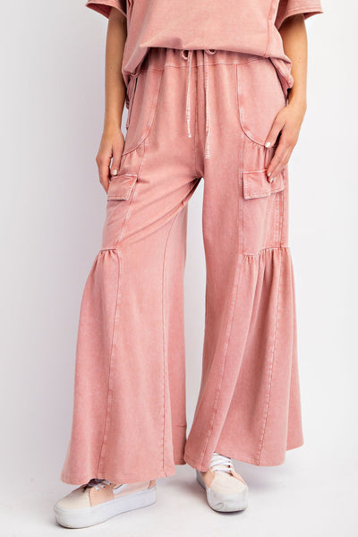 Terry Knit Flare Pants