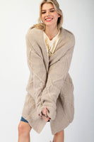 Soft Cable Knit Cardigan