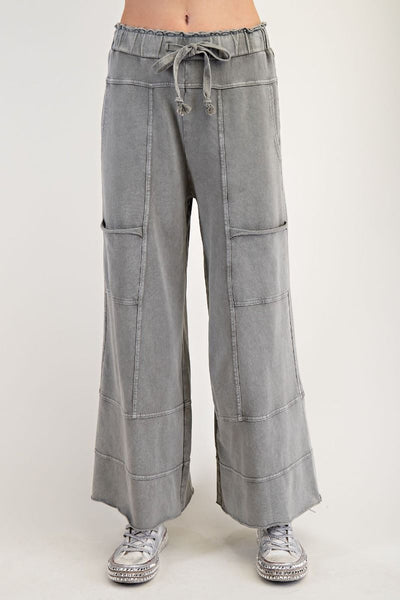 Mineral Washed Terry Knit Pants