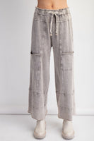 Mineral Washed Terry Knit Pants