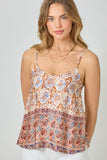 Border Print Cami