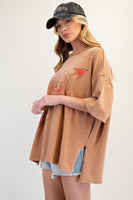 Heart Print Cotton Jersey Top