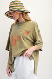 Heart Print Cotton Jersey Top