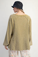 Textured Thermal Henley Top