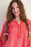 Textured Thermal Henley Top