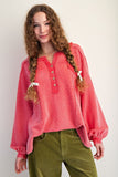 Textured Thermal Henley Top