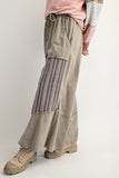 Jacquard Contrast Terry Pants