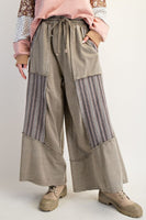Jacquard Contrast Terry Pants