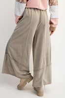 Jacquard Contrast Terry Pants