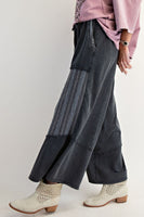 Jacquard Contrast Terry Pants