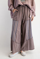 Jacquard Contrast Terry Pants