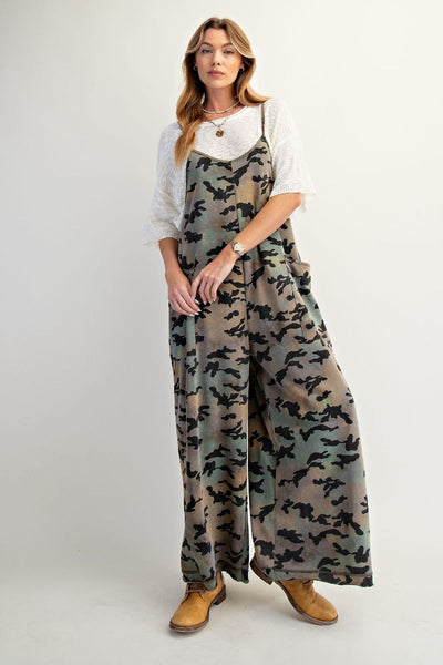 Camouflage Printed Jumpsuit