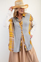 Plaid Mix Thermal Shirt