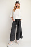 Terry Knit Palazzo Pants